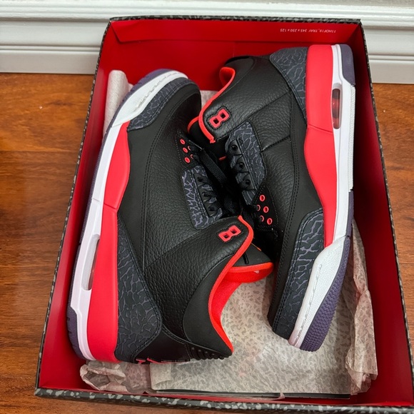 Jordan 3 Retro Crimson Size 11 - Picture 9 of 9